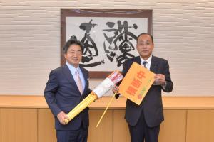 宇渡支店長と市長