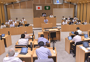 ６月定例市議会開会の写真
