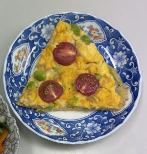 オープンチーズオムレツの写真