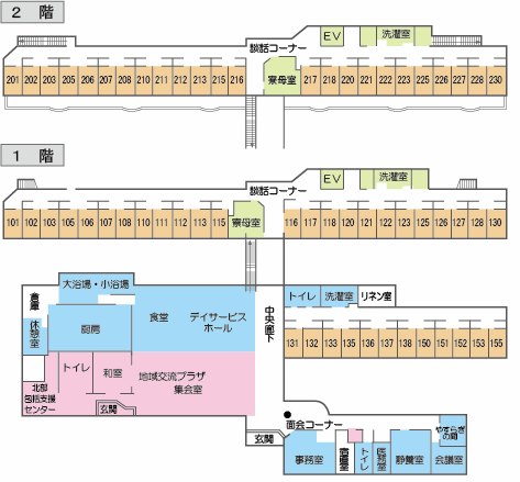 清梁園施設内マップ