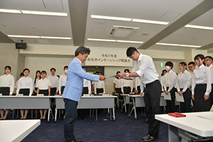 7日　インターンシップ生を受け入れの画像2