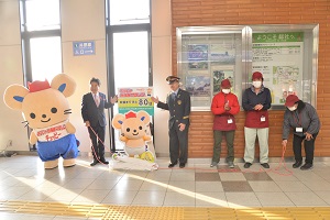 5日　そうじゃ吉備路マラソン号出発式・カウントダウンチュッピーパネル設置式への画像2