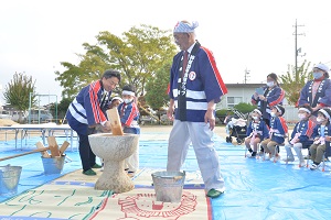22日　神在幼稚園幼年消防クラブもちつき大会への画像