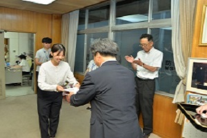 辞令交付の様子