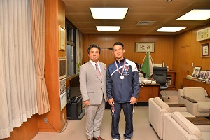 市長との記念写真