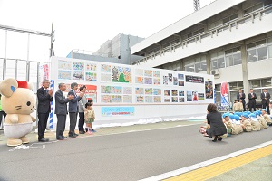 18日　そうじゃ吉備路マラソンパネル展除幕式への画像