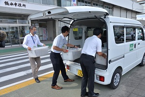 15日　新型コロナウイルスワクチン令和5年秋開始接種の接種券発送式の画像2