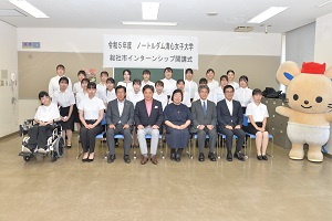 10日　ノートルダム清心女子大学のインターンシップ生を受け入れの画像