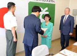 22日　自衛官募集相談員に委嘱状の画像