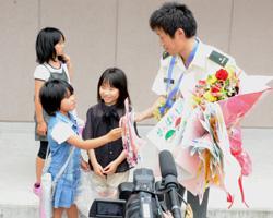 9日 ロンドンオリンピック出場清水聡選手壮行式への画像