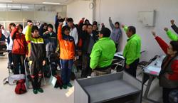 がんばろうと気合を入れる