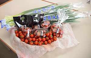 岡山自立支援センターで生産された野菜