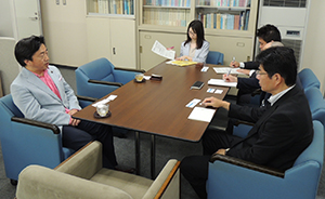 北條憲一雇用開発企画課長と面談