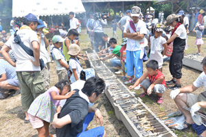 アユの塩焼き体験
