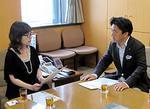 稲田大臣に要望