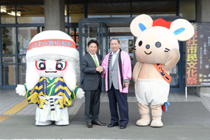 市長・チュッピー・でんちゅうくん