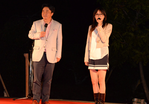 相川七瀬さんと市長のトーク