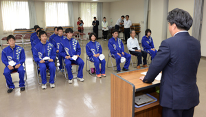 市長からの激励