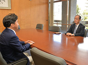 大森岡山市長と会談