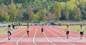 競い合った陸上競技