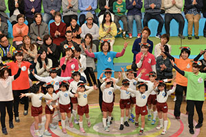 総社保育所の児童もがんばりました