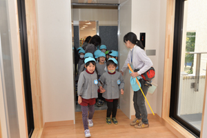 新しくなったエレベーター