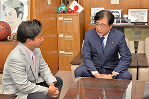 益子会長との会談