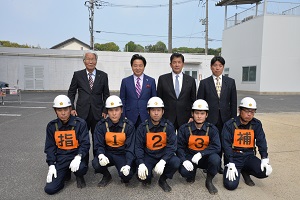 県大会へ出場する久代分団