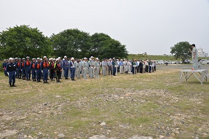 ドローン、救助用ボート運用開始訓練会の画像1