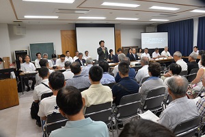 6日　ガラス張り公開市長室を山手公民館で開催の画像